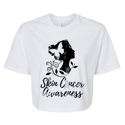 Skin Cancer Awareness Gift Bella+Canvas Jersey Crop Tee