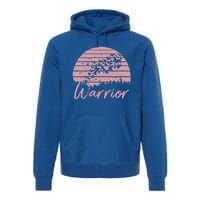 Support Cancer Awareness Butterflies Breast Cancer Warrior Gift Premium Hoodie