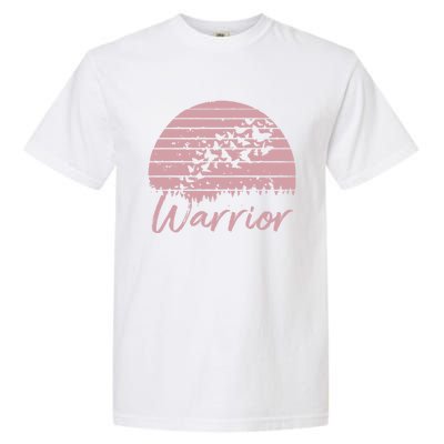 Support Cancer Awareness Butterflies Breast Cancer Warrior Gift Garment-Dyed Heavyweight T-Shirt