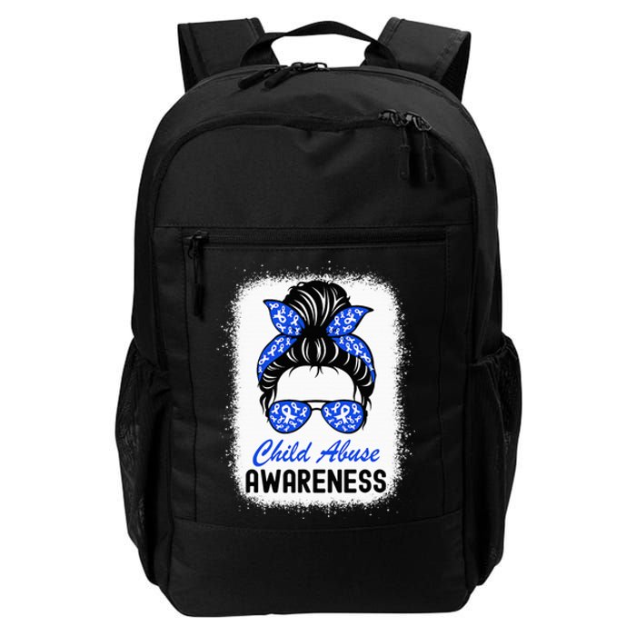 Stop Child Abuse Child Abuse Prevention Awareness Messy Bun Daily Commute Backpack