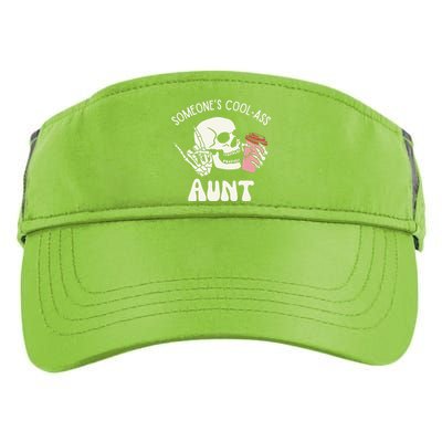 SomeoneS Cool Ass Aunt Cool Auntie Club Skull Skeleton Adult Drive Performance Visor