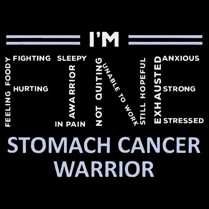 Stomach Cancer Awareness I´M Fine Periwinkle Ribbon Fighter City Backpack