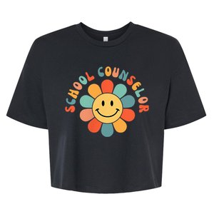 School Counselor Appreciation Shirt Teacher Squad 2 Sided Bella+Canvas Jersey Crop Tee