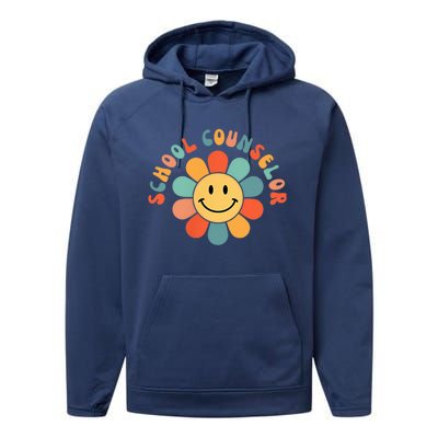 School Counselor Appreciation Shirt Teacher Squad 2 Sided Performance Fleece Hoodie