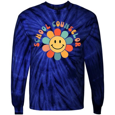 School Counselor Appreciation Shirt Teacher Squad 2 Sided Tie-Dye Long Sleeve Shirt