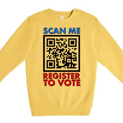 Scan Me QR Code Register To Vote Premium Crewneck Sweatshirt