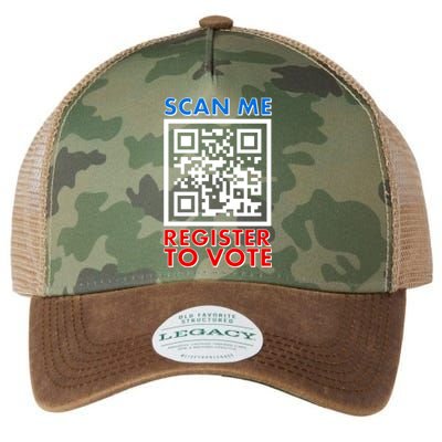 Scan Me QR Code Register To Vote Legacy Tie Dye Trucker Hat