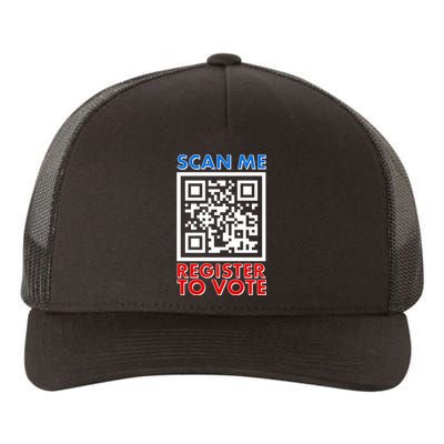 Scan Me QR Code Register To Vote Yupoong Adult 5-Panel Trucker Hat