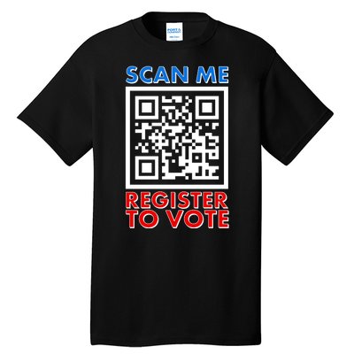 Scan Me QR Code Register To Vote Tall T-Shirt