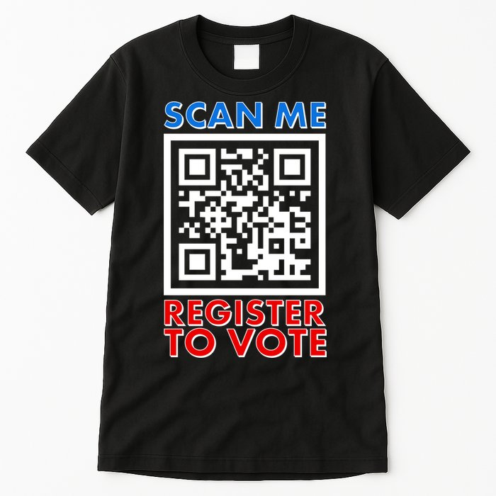 Scan Me QR Code Register To Vote Tall T-Shirt