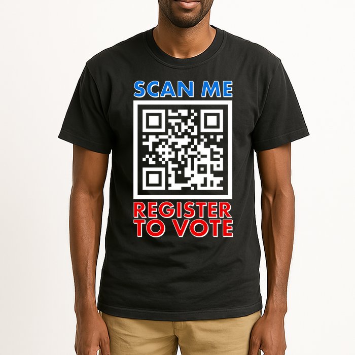 Scan Me QR Code Register To Vote Tall T-Shirt