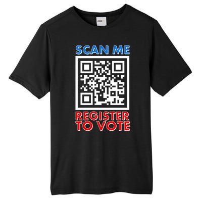 Scan Me QR Code Register To Vote Tall Fusion ChromaSoft Performance T-Shirt