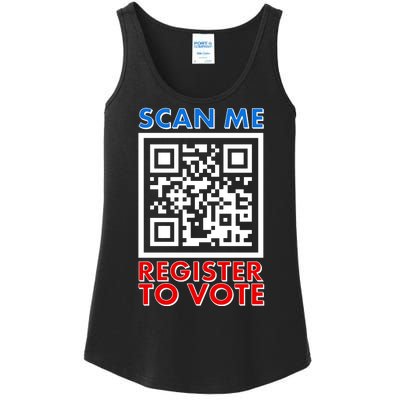 Scan Me QR Code Register To Vote Ladies Essential Tank