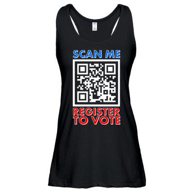 Scan Me QR Code Register To Vote Ladies Essential Flowy Tank