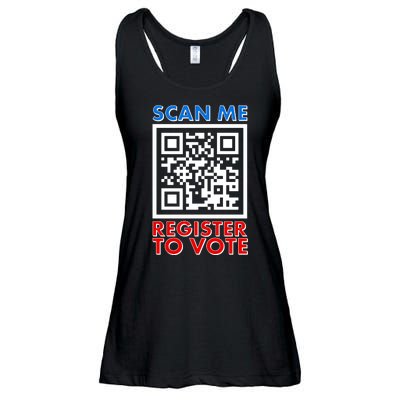 Scan Me QR Code Register To Vote Ladies Essential Flowy Tank