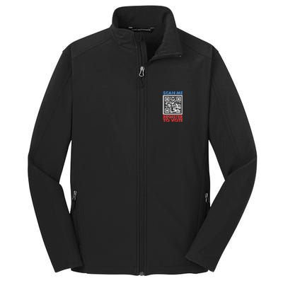 Scan Me QR Code Register To Vote Core Soft Shell Jacket