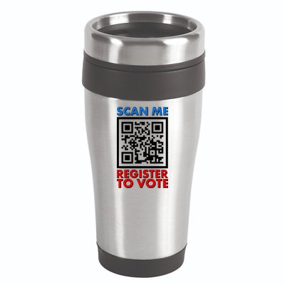 Scan Me QR Code Register To Vote 16oz Travel Tumbler