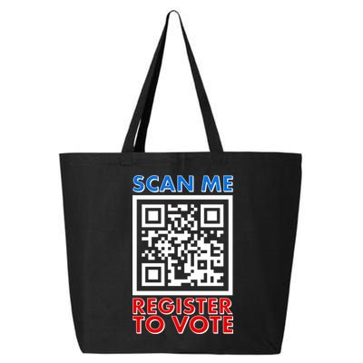 Scan Me QR Code Register To Vote 25L Jumbo Tote