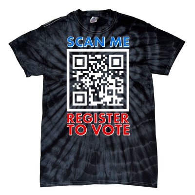 Scan Me QR Code Register To Vote Tie-Dye T-Shirt