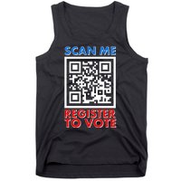 Scan Me QR Code Register To Vote Tank Top