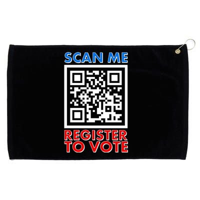 Scan Me QR Code Register To Vote Grommeted Golf Towel