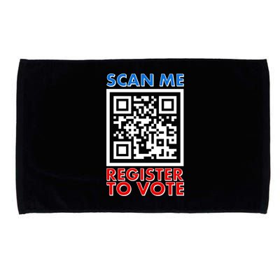 Scan Me QR Code Register To Vote Microfiber Hand Towel