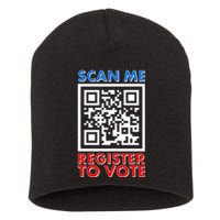 Scan Me QR Code Register To Vote Short Acrylic Beanie