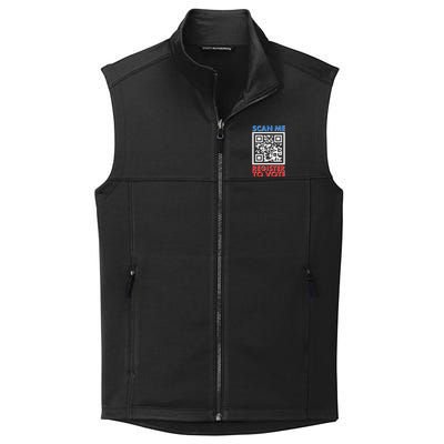 Scan Me QR Code Register To Vote Collective Smooth Fleece Vest