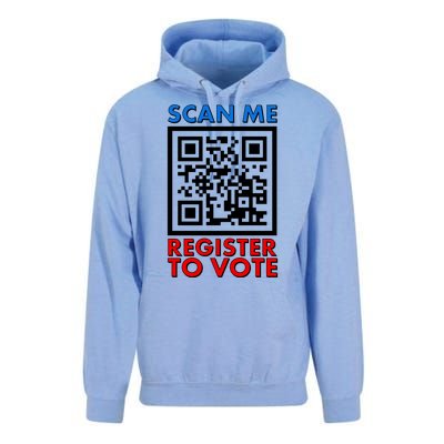 Scan Me QR Code Register To Vote Unisex Surf Hoodie