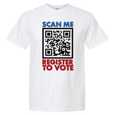 Scan Me QR Code Register To Vote Garment-Dyed Heavyweight T-Shirt