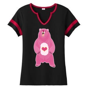 Scare Bear Ladies Halftime Notch Neck Tee