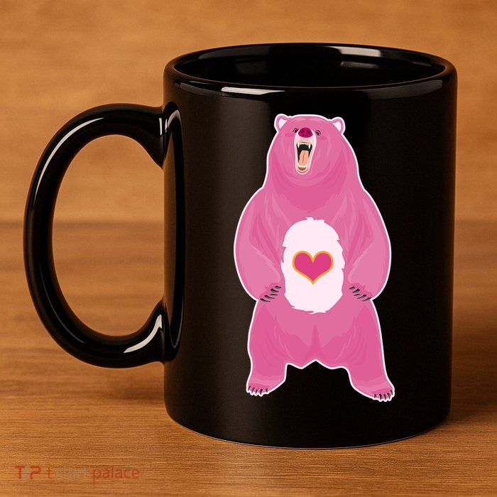 Scare Bear 11oz C Handle Ceramic Mug