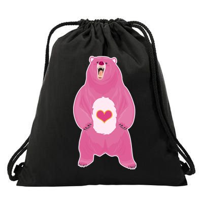 Scare Bear Drawstring Bag