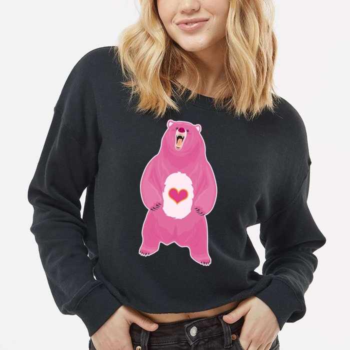 Scare Bear Cropped Pullover Crew