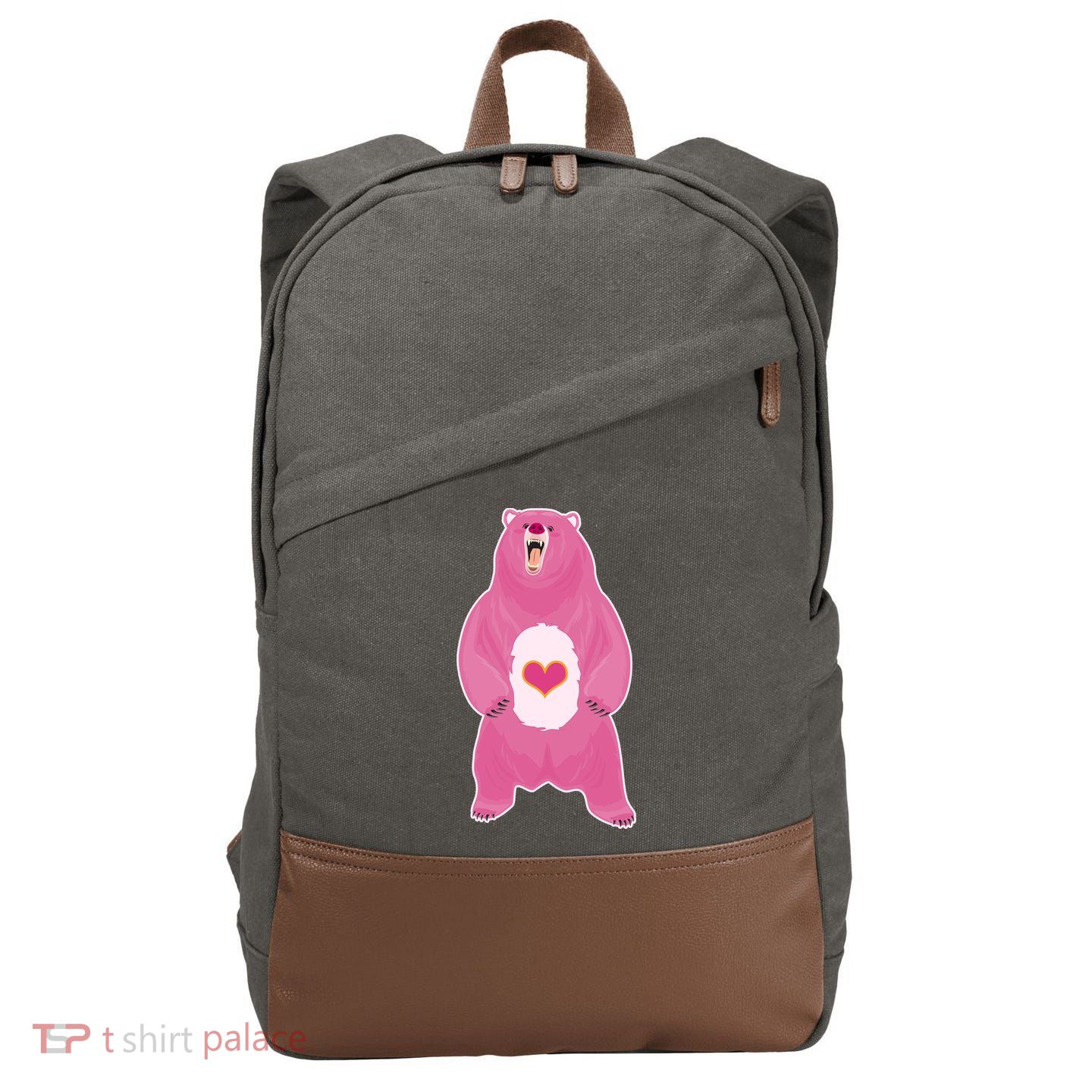 Scare Bear Cotton Canvas Backpack