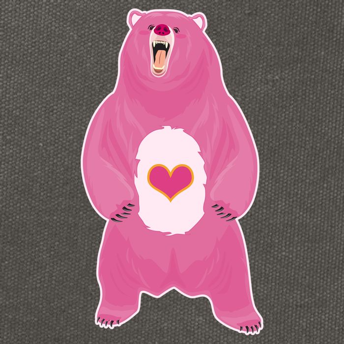 Scare Bear Cotton Canvas Backpack