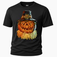 Scarecrow Pumpkin Halloween Cooling Performance Crew T-Shirt