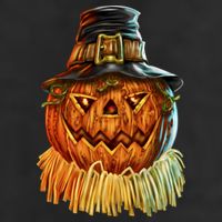 Scarecrow Pumpkin Halloween Adult Drive Performance Visor