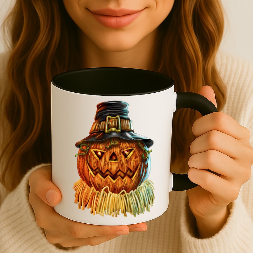 Scarecrow Pumpkin Halloween Mug