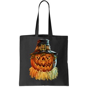 Scarecrow Pumpkin Halloween Tote Bag