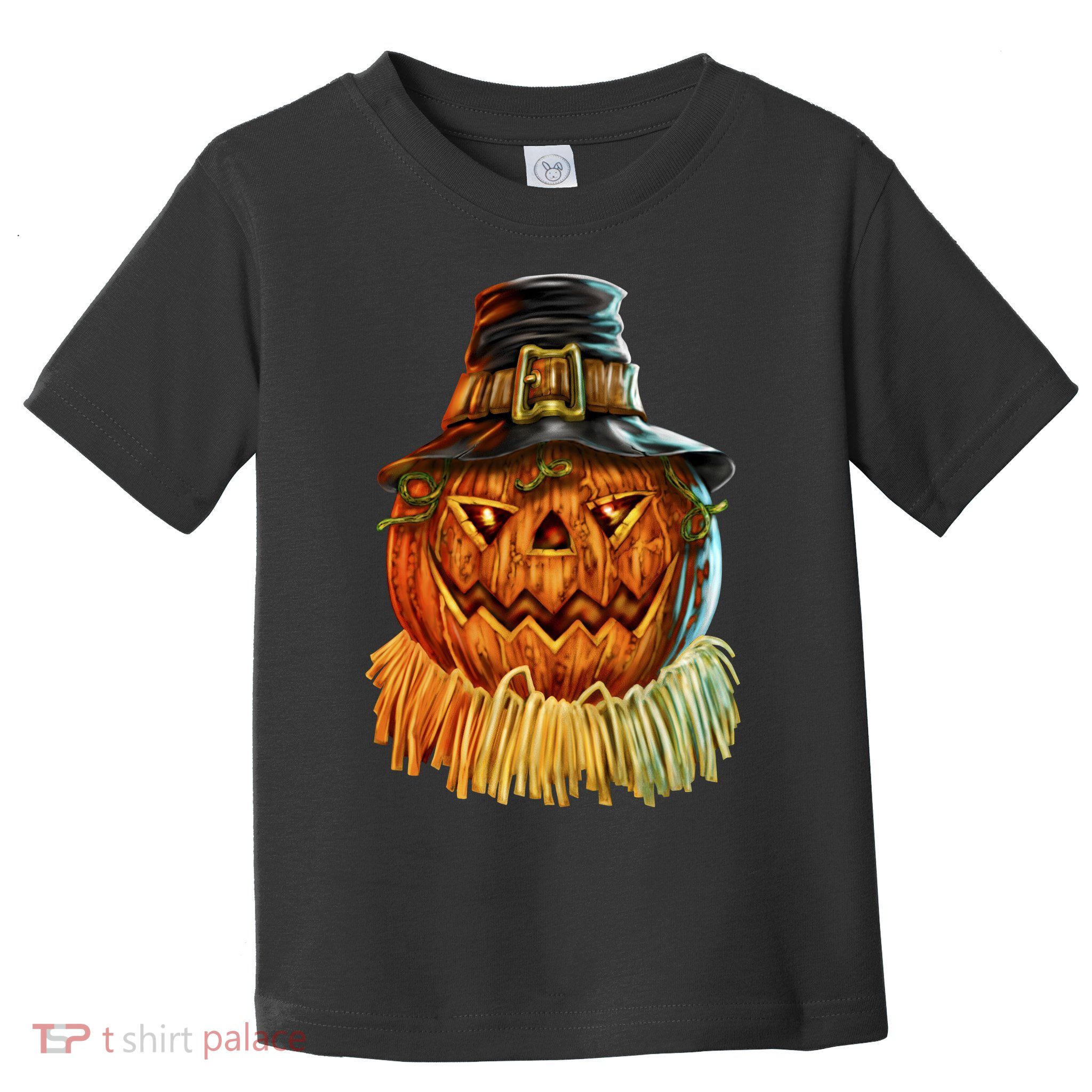 Scarecrow Pumpkin Halloween Toddler T-Shirt