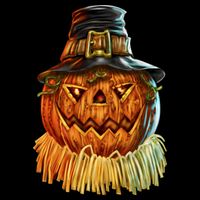 Scarecrow Pumpkin Halloween Wool Snapback Cap