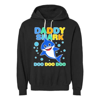 Scary Daddy Shark Doo Doo Doo Halloween Garment-Dyed Fleece Hoodie