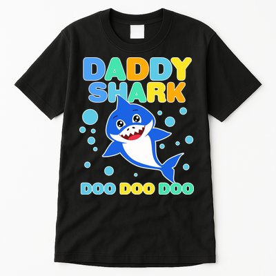 Scary Daddy Shark Doo Doo Doo Halloween Tall T-Shirt