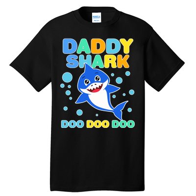 Scary Daddy Shark Doo Doo Doo Halloween Tall T-Shirt