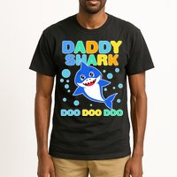 Scary Daddy Shark Doo Doo Doo Halloween Tall T-Shirt
