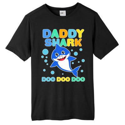 Scary Daddy Shark Doo Doo Doo Halloween Tall Fusion ChromaSoft Performance T-Shirt