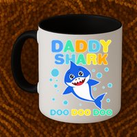 Scary Daddy Shark Doo Doo Doo Halloween Mug