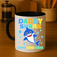 Scary Daddy Shark Doo Doo Doo Halloween Mug