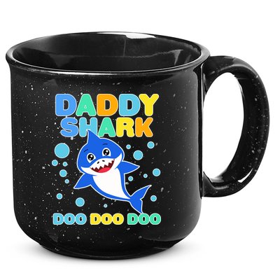 Scary Daddy Shark Doo Doo Doo Halloween 15oz Campfire Ceramic Mug